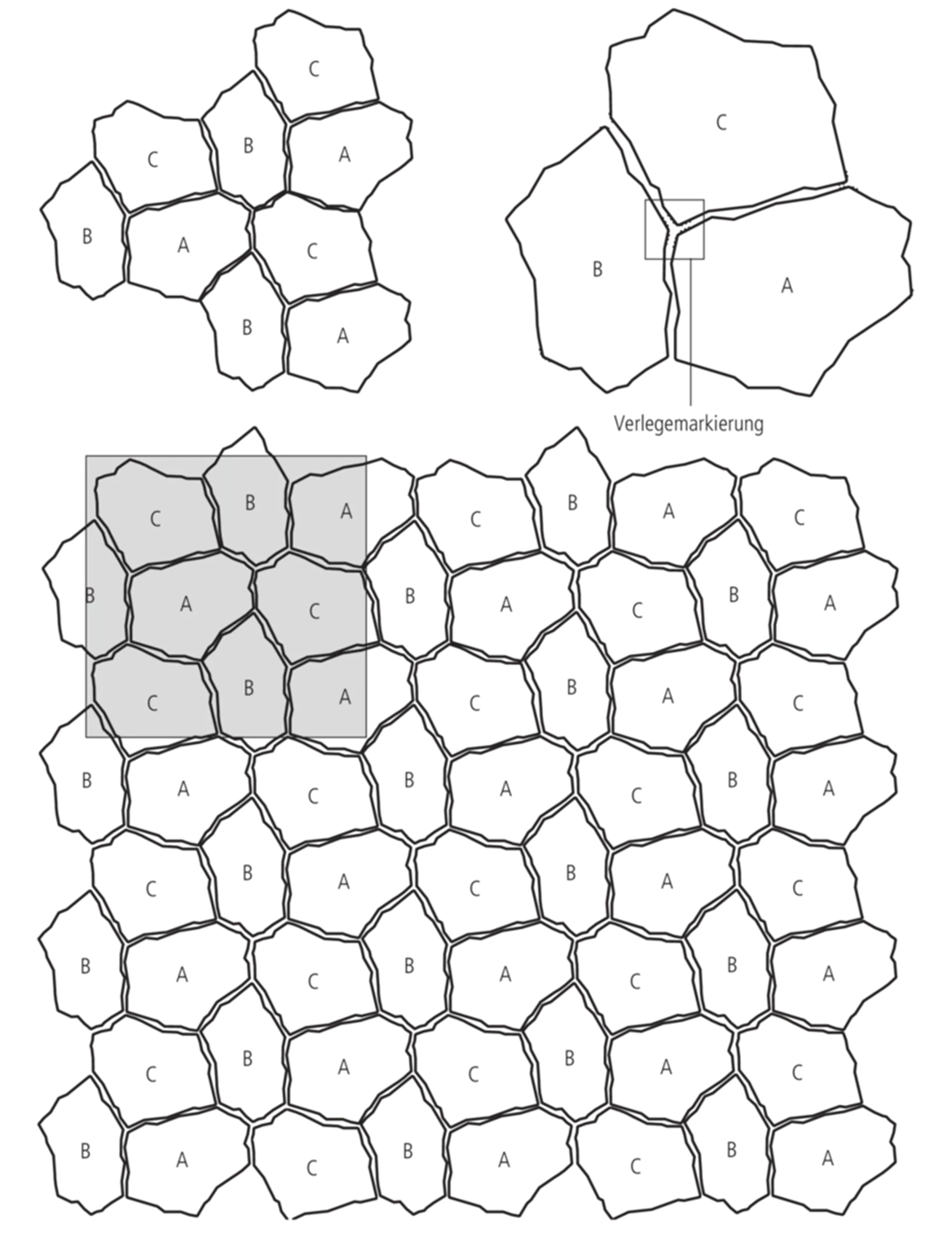 Système de dalles polygonales HACIENDA<sup>®</sup> CAMINOS