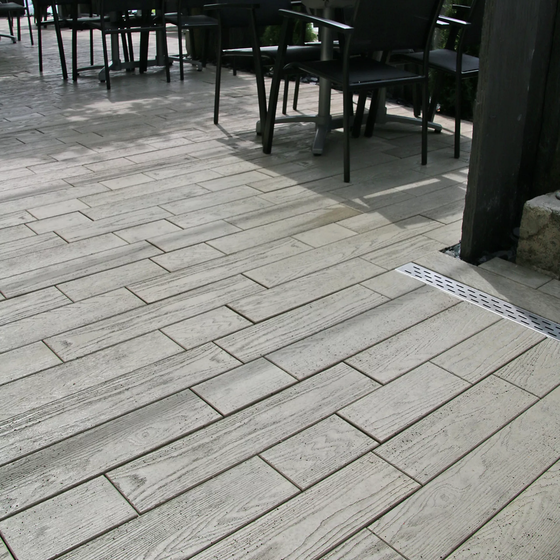 TERRA NOVA Gartenplatten mit Holzstruktur