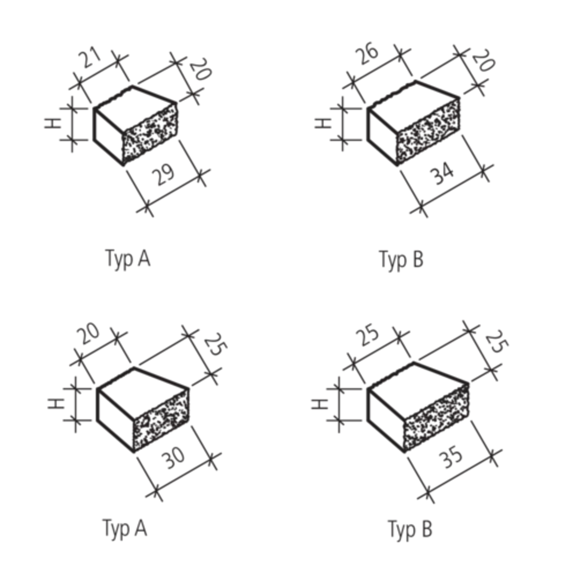 Briques biseautées SANTURO<sup>®</sup>