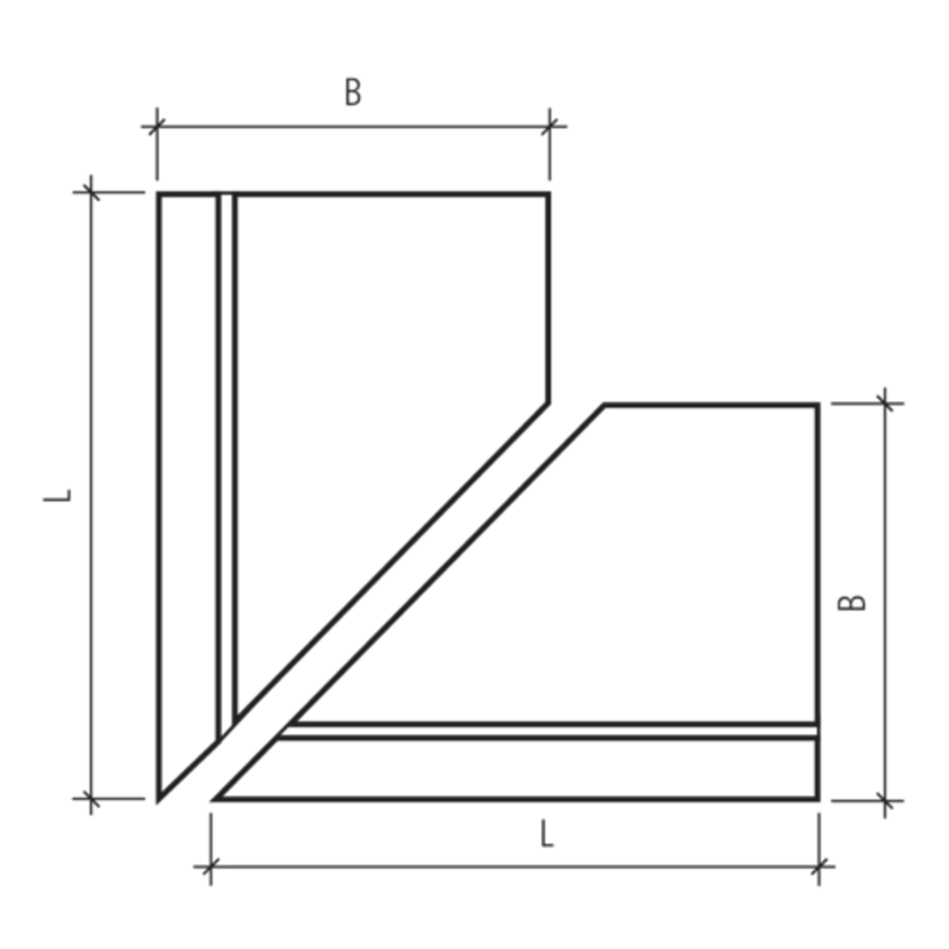 EXACTA<sup>®</sup> Winkelplatten Eckstücke gestrahlt