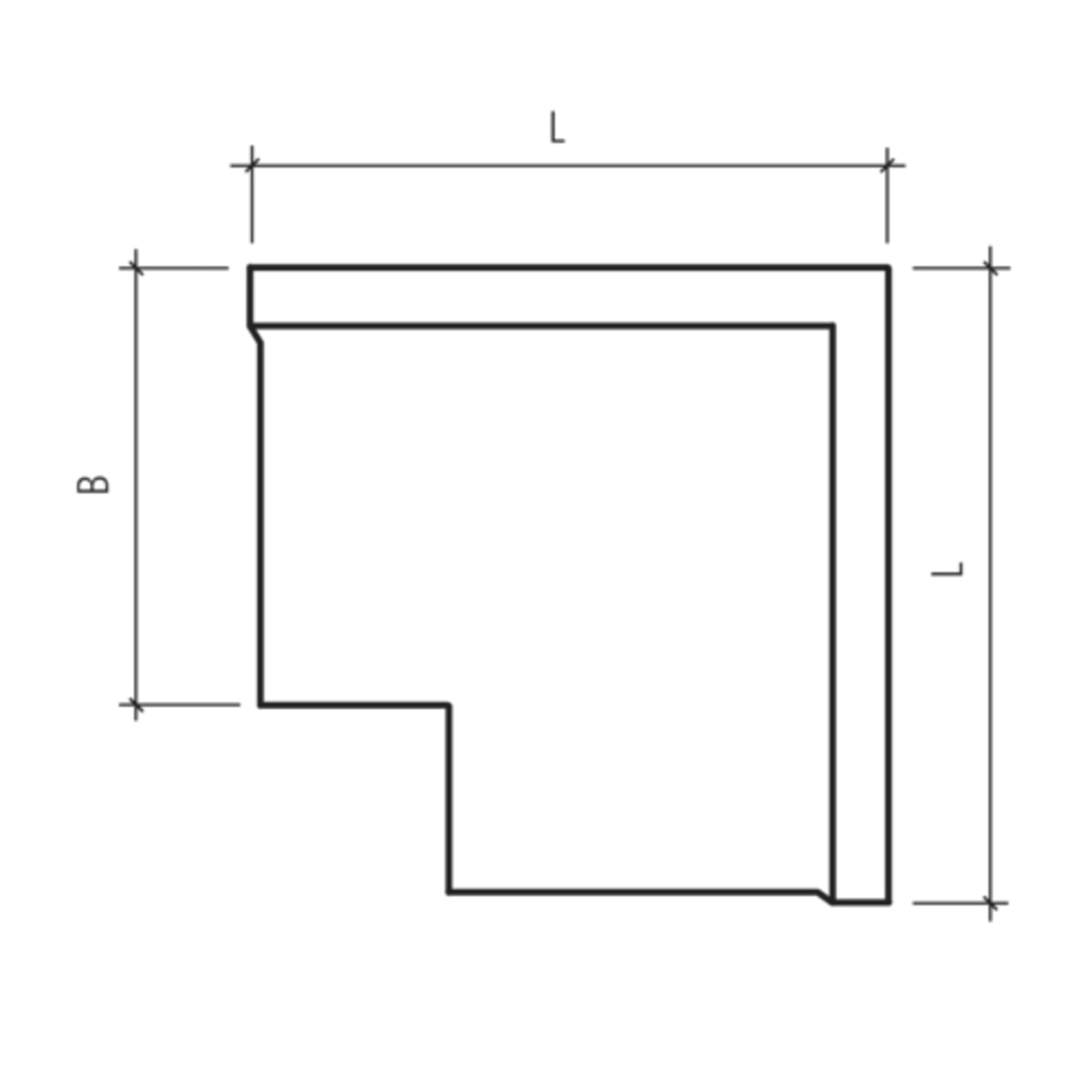 TRIPLA Winkelplatten Eckstücke glatt
