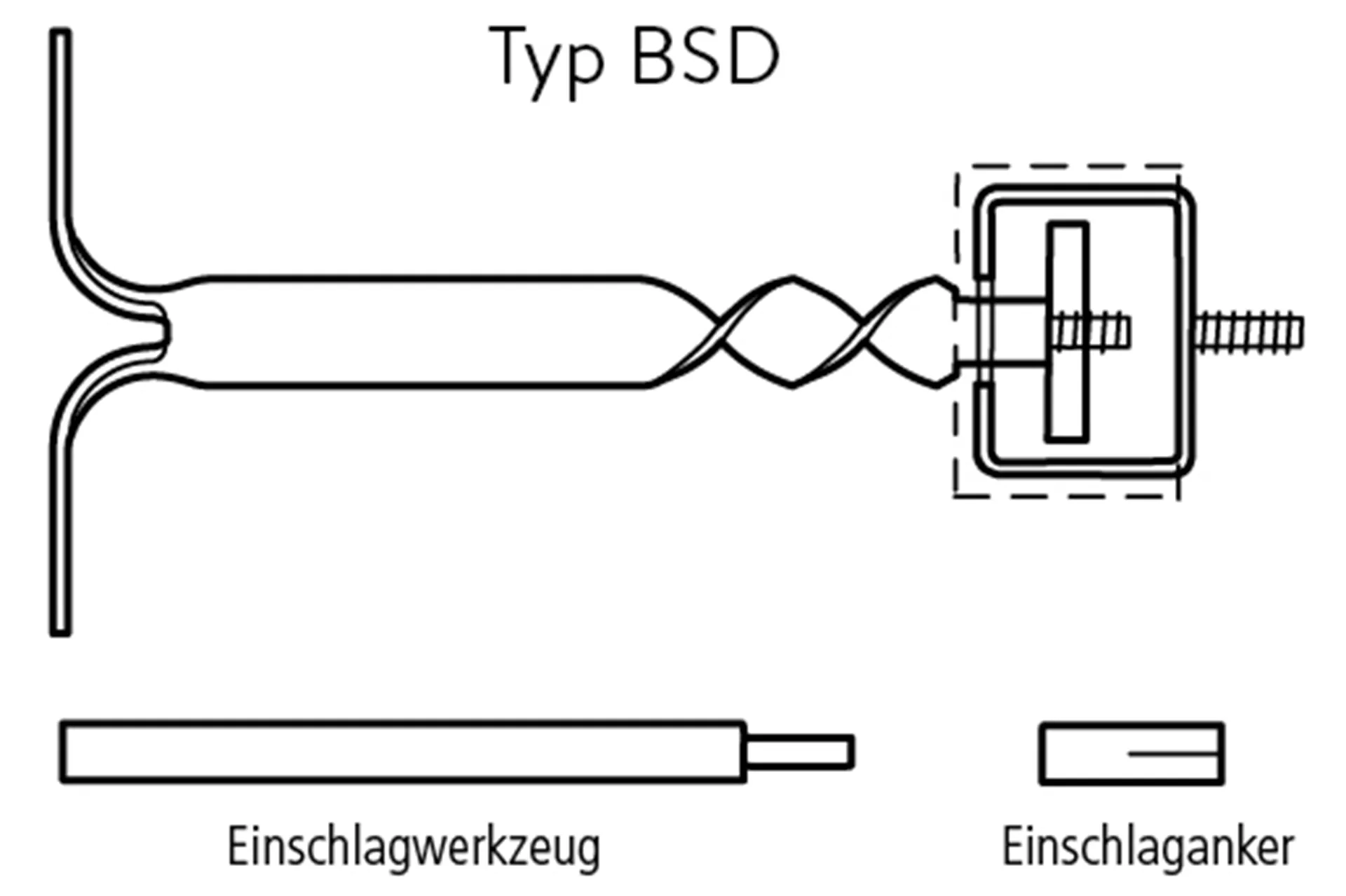 Ancarage en spirale à isolation acoustique
