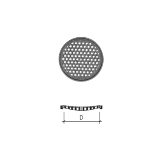 Gussdeckel gelocht
