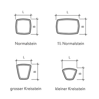 PIAZZA Pflastersteine gefast