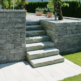 SANTURO<sup>®</sup> Blockstufen gefast gestrahlt