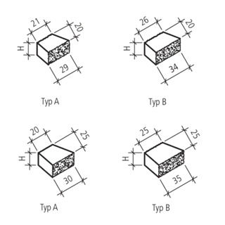 Briques biseautées SANTURO<sup>®</sup>