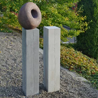LENIA Palisaden mit Holzstruktur