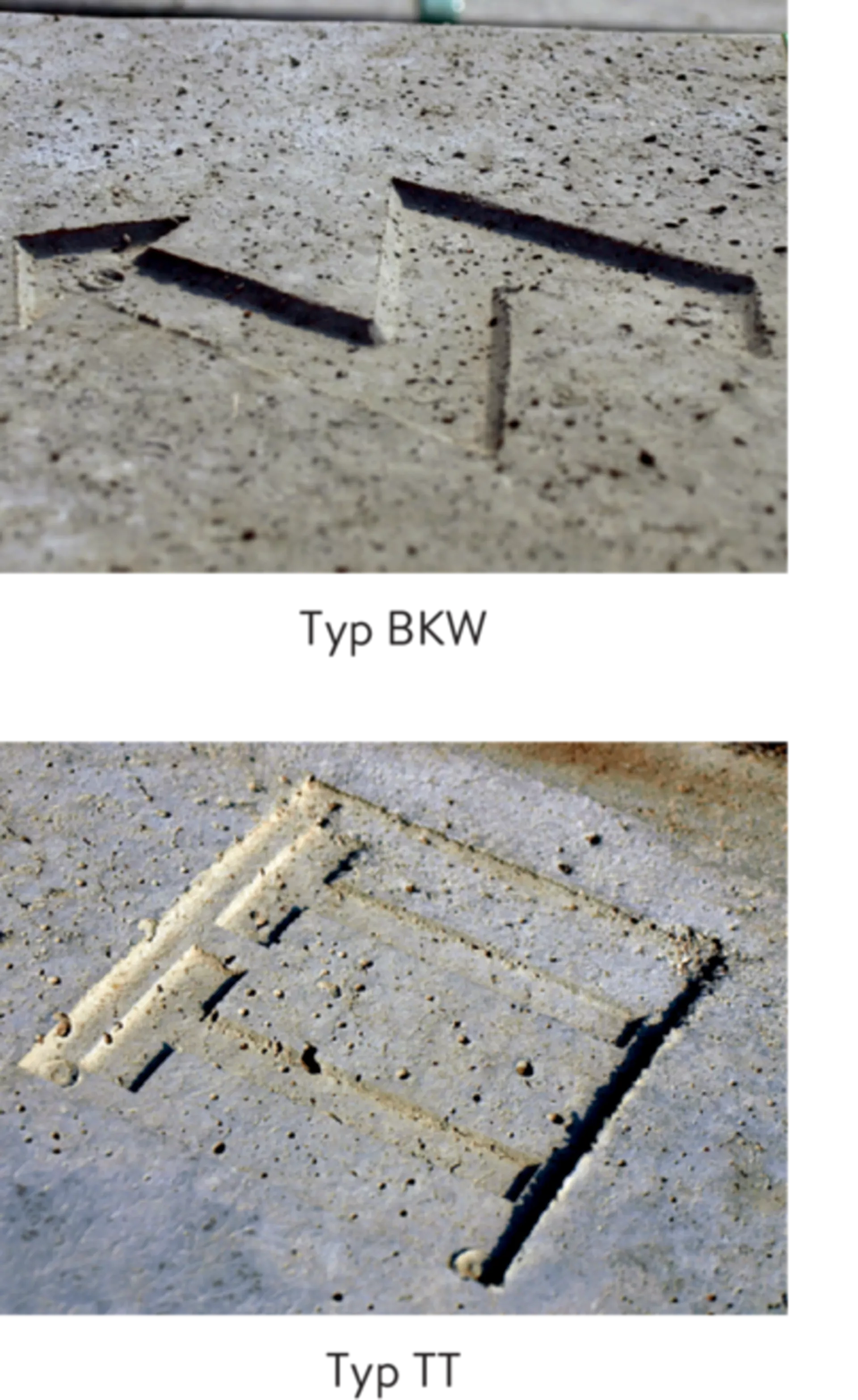 Abdeckplatten zu Kabelschächten