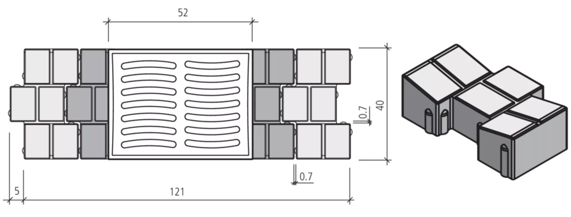Pflasterrinnen