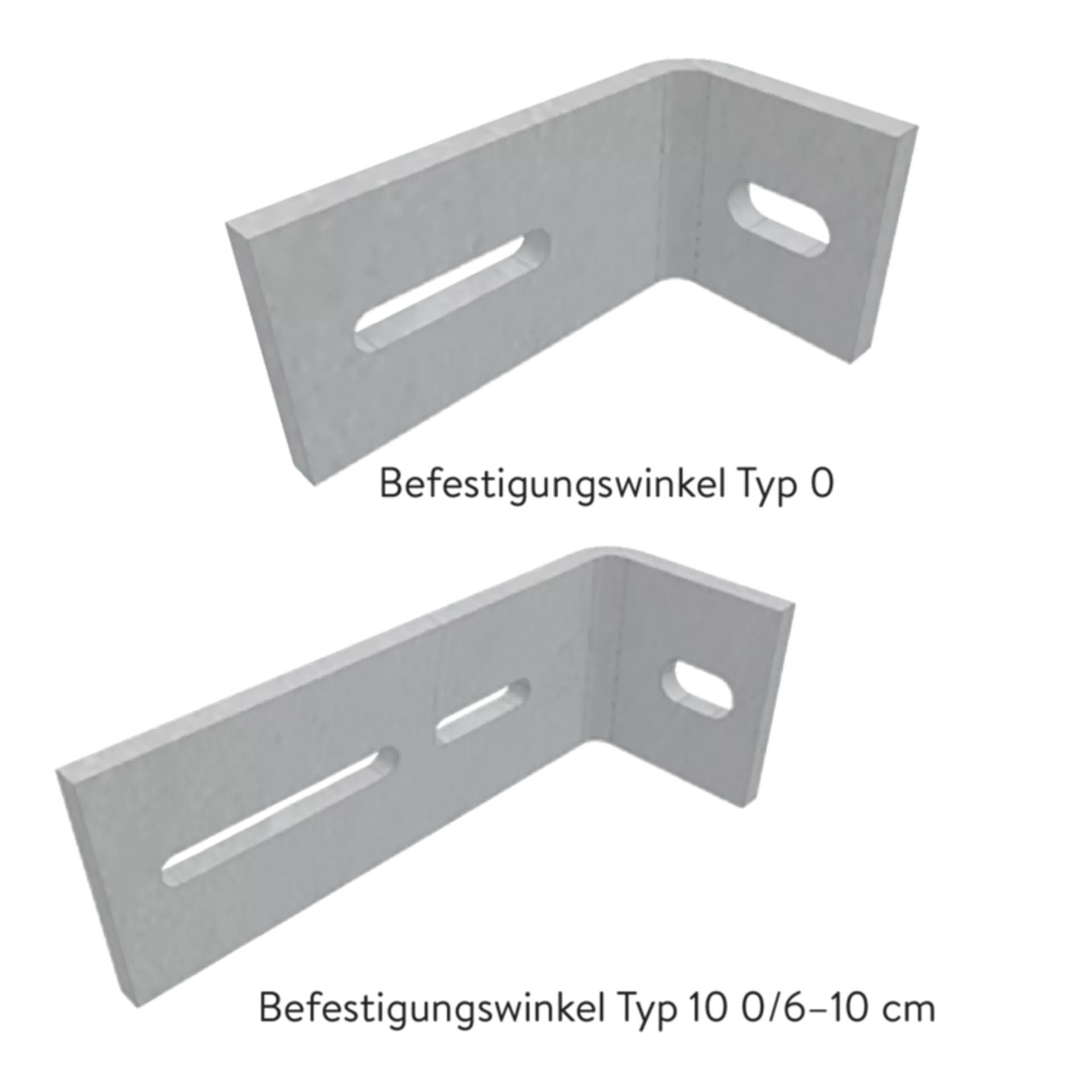 Befestigungswinkel zu Lichtschächten