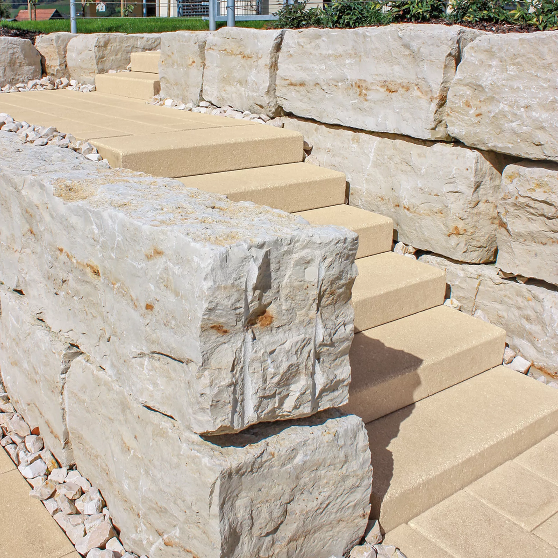 FINALGO Vakuum Blockstufen gefast gestrahlt