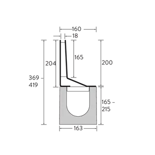 BIRCOplus Schlitz- und Spülkastenaufsätze 4 mm NW 100