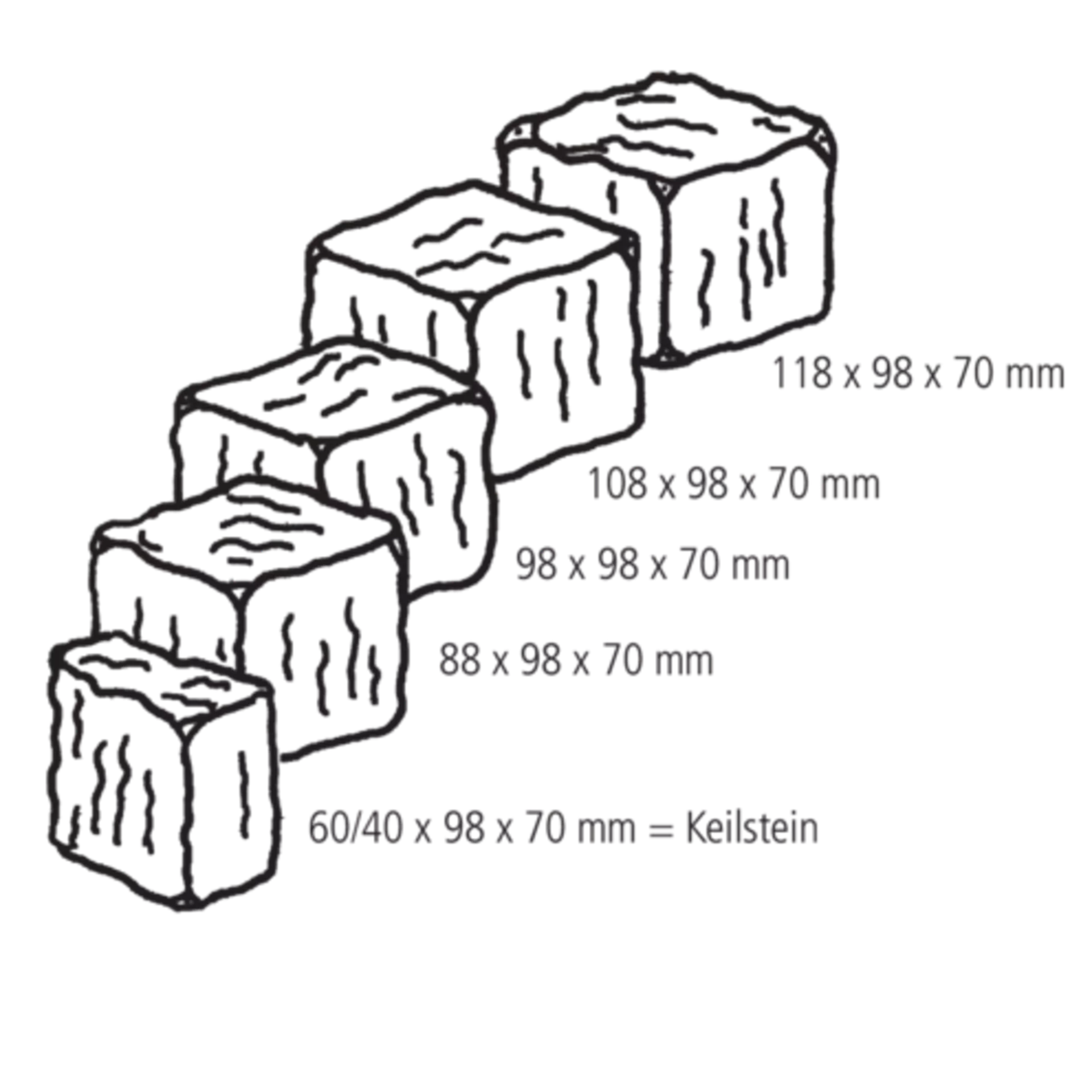 FRIEDA<sup>®</sup> Pflastersteine Kanten gebrochen