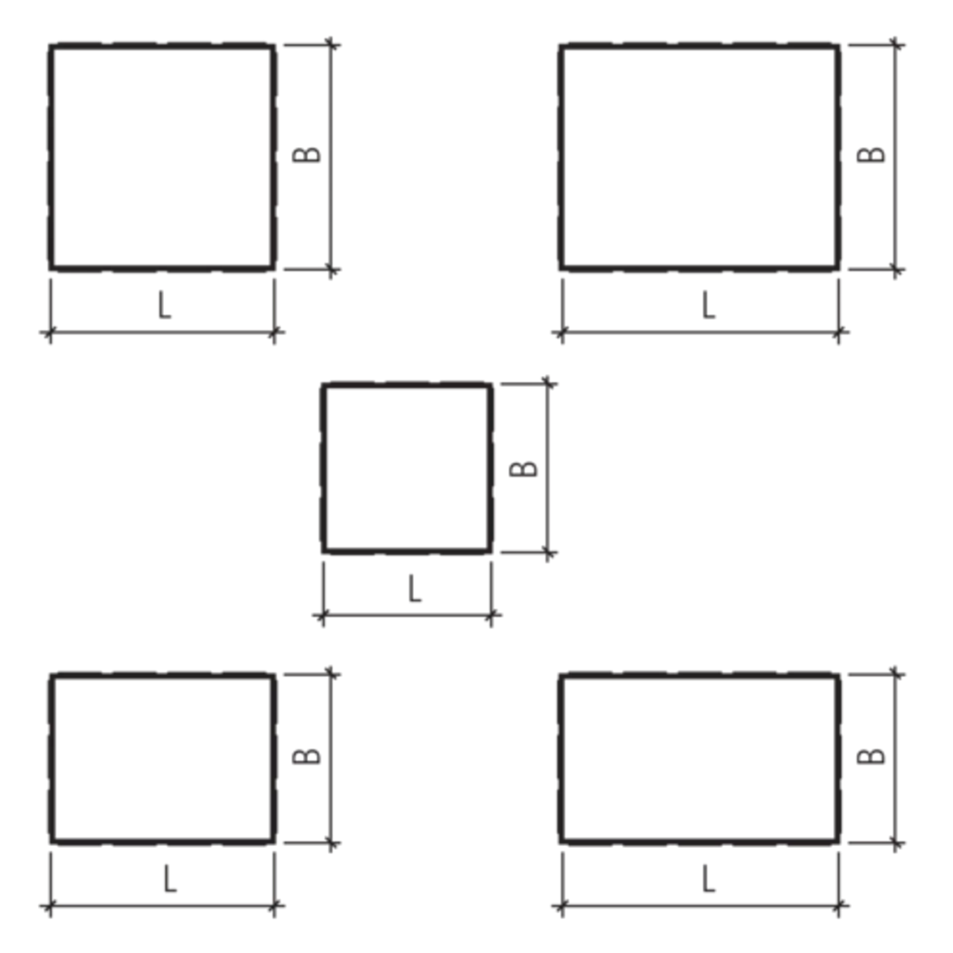 TOLEDO SKY Pflastersteine mit Nocken vollkantig