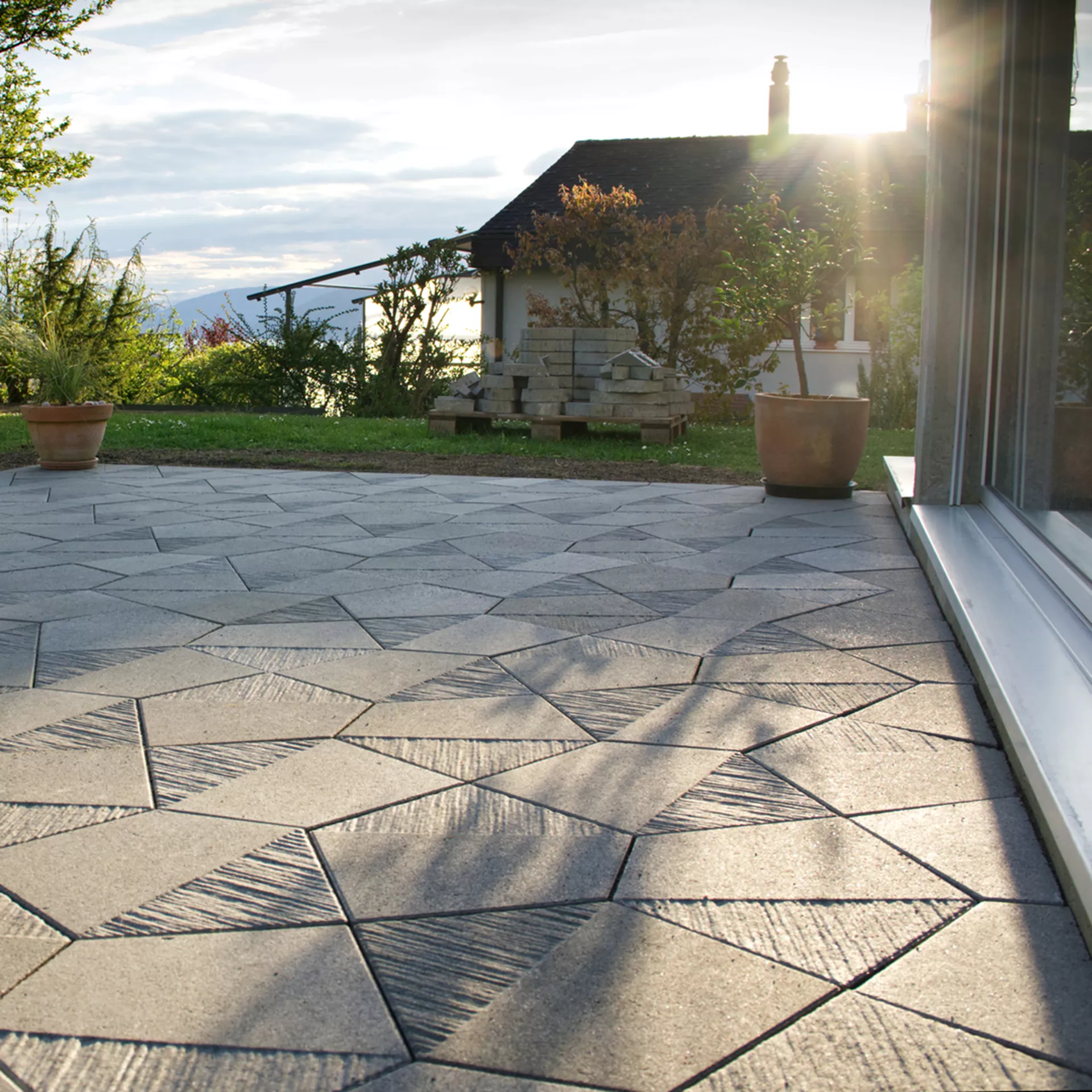 5-Eck Pflasterplatte