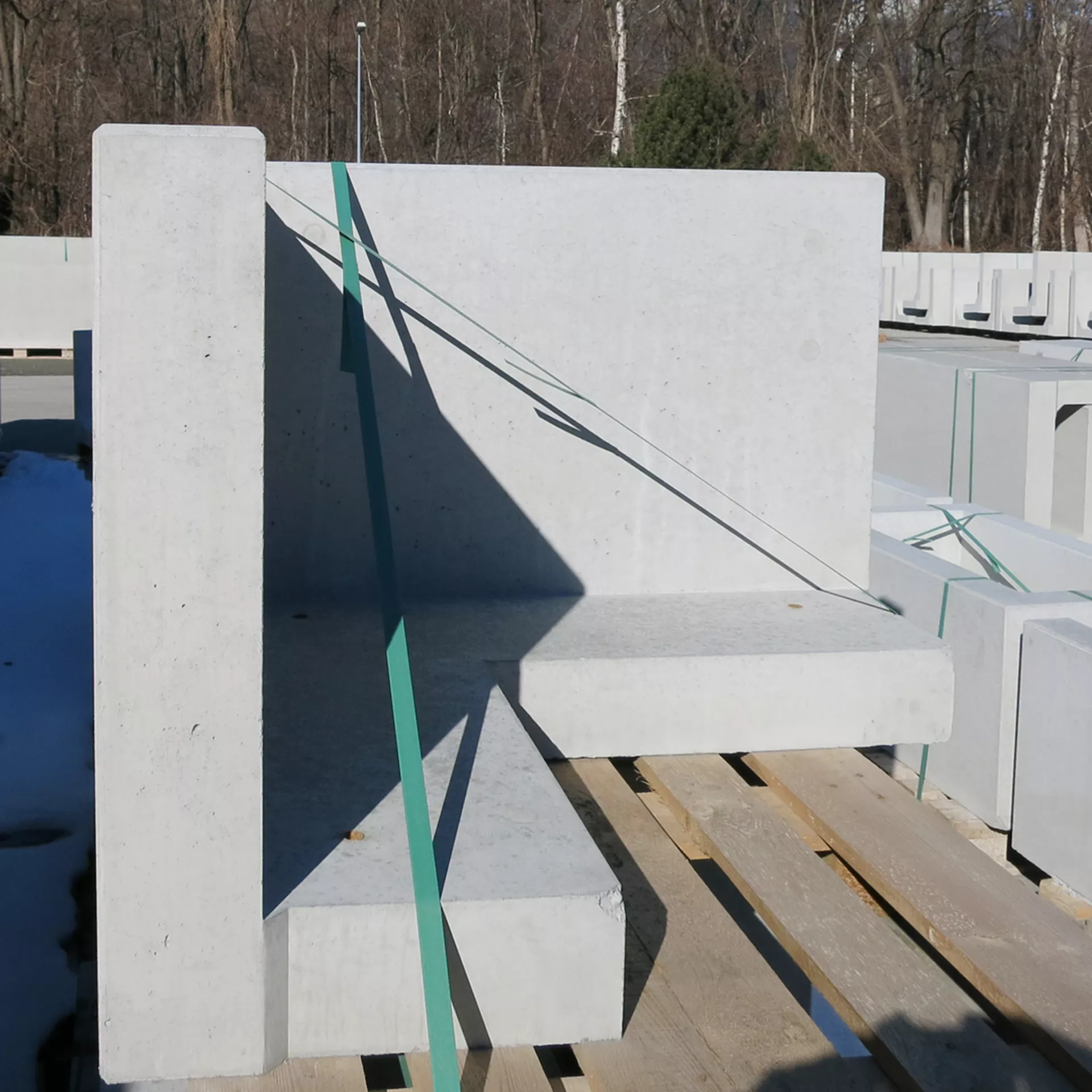 TRIPLA Winkelplatten Eckstücke glatt