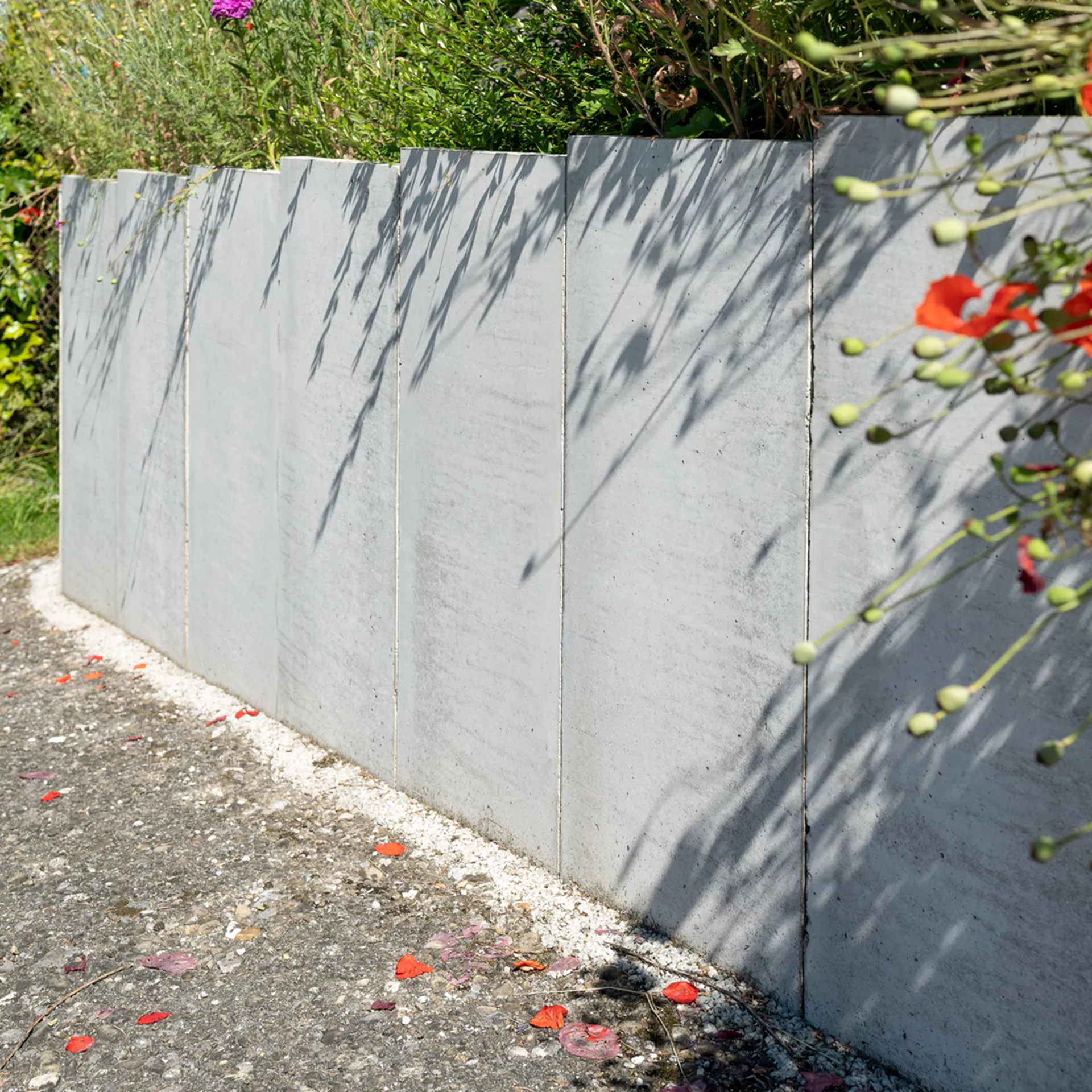 Betonbretter vollkantig