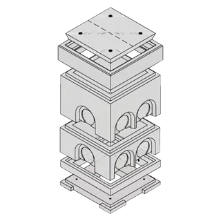 Kabelschächte-Einzelteile