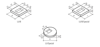 Cadre de regard, type LU