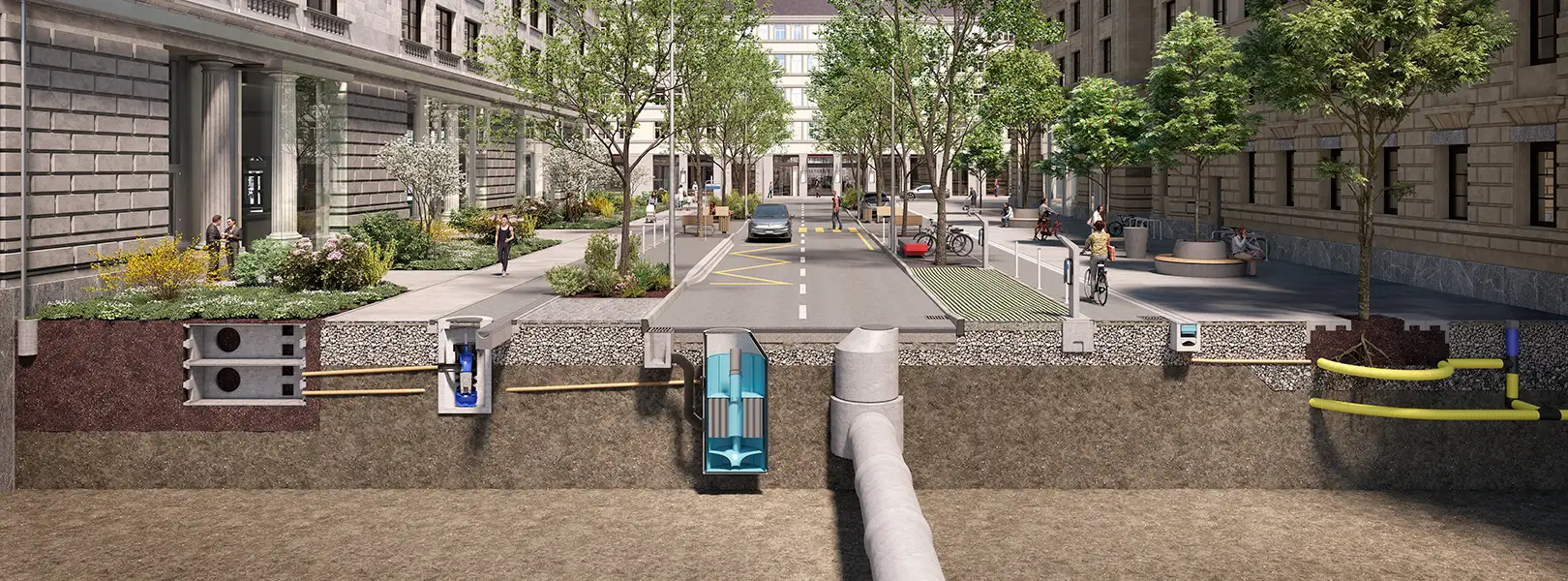 Ville éponge Graphique